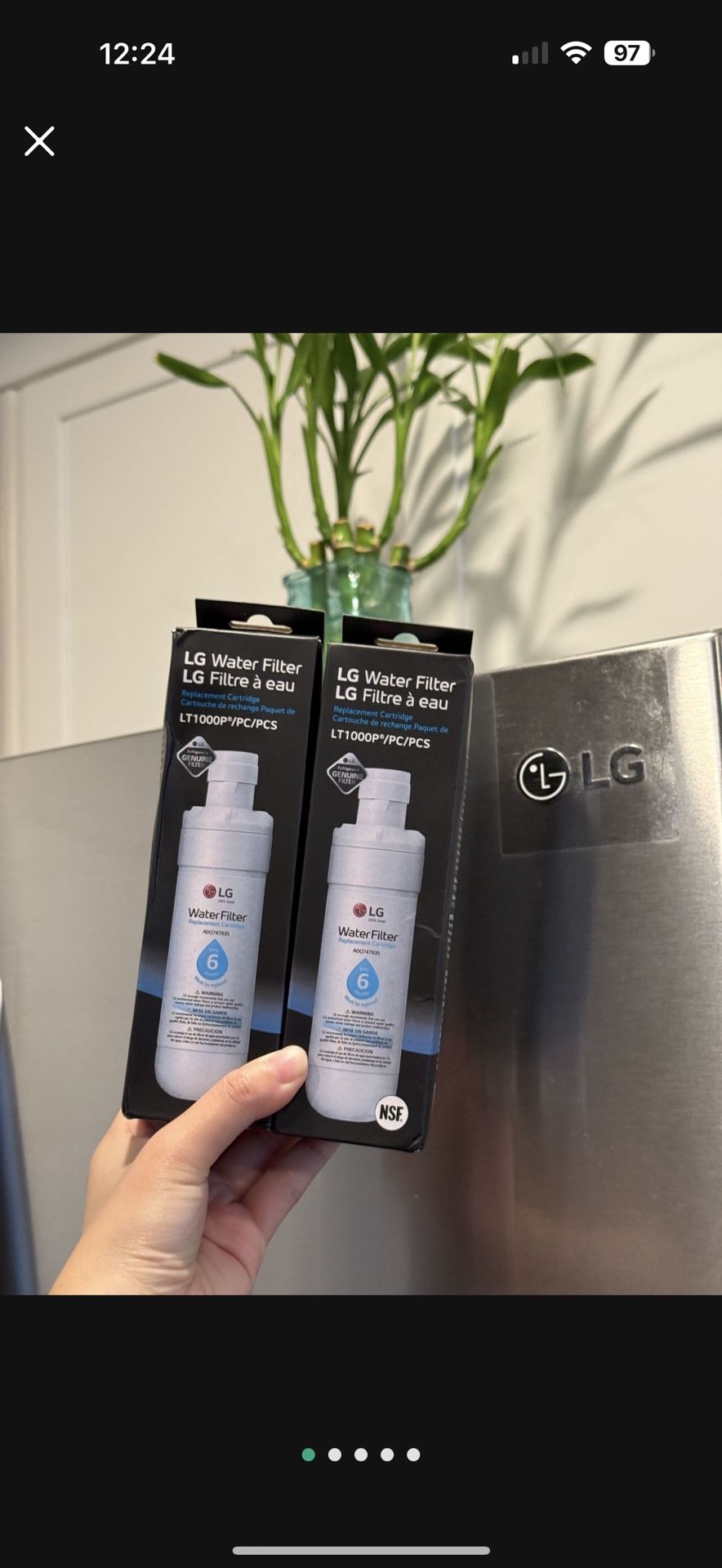 2pcs LG LT1000P Water Filter NSF Certified Brand New