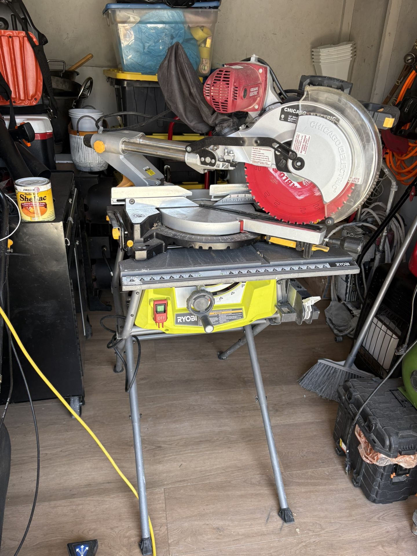 Table Saw And Chop Saw