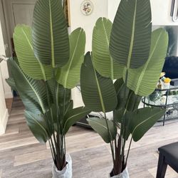 Pretty Artificial Plant 6 Ft Tall Set Of 2 ! Brand New