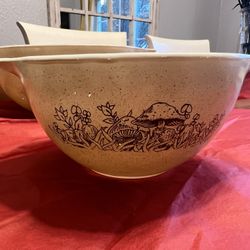 Vintage Pyrex Forest Fancies Mixing  Bowl Set