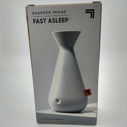 Sharper Image Fast Asleep Sleep Aid Device with Dimmable LED Light, White