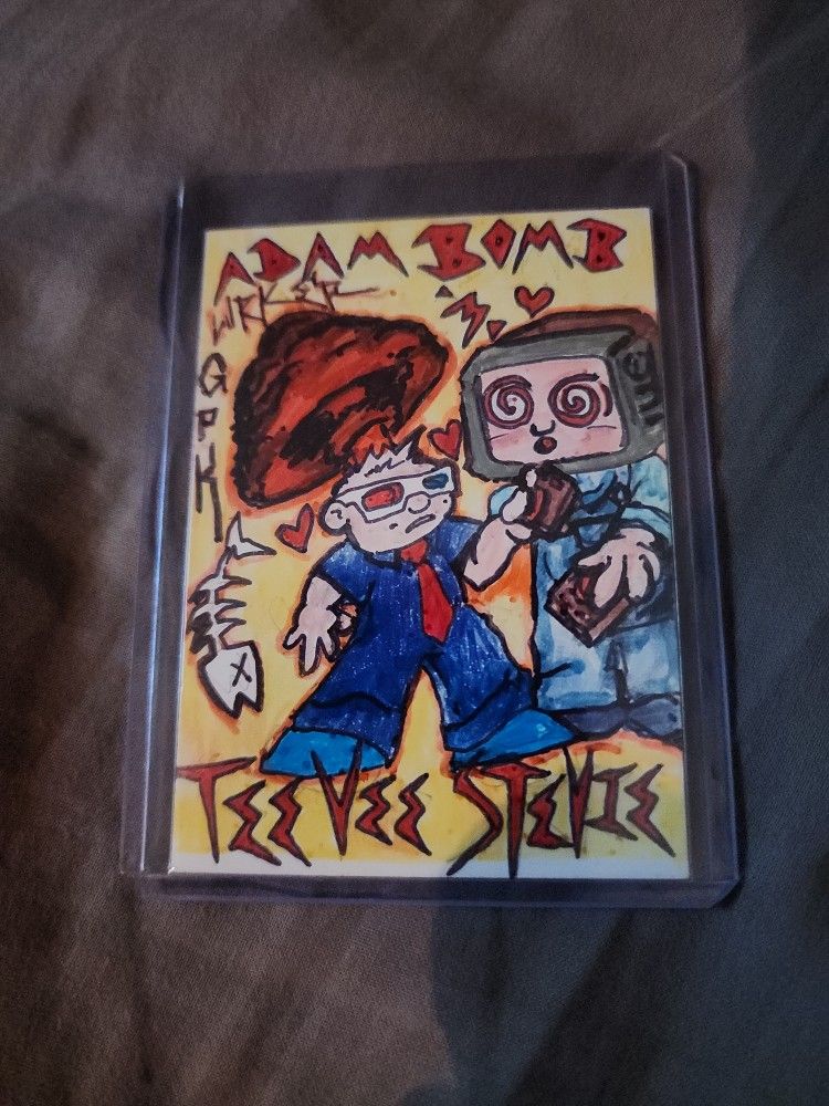 Garbage Pail Kid 1 Of 1 Art Adam TeeVee Lurker