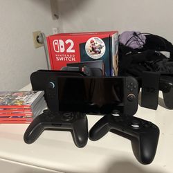Nintendo Switch 2 + Controllers And Games 