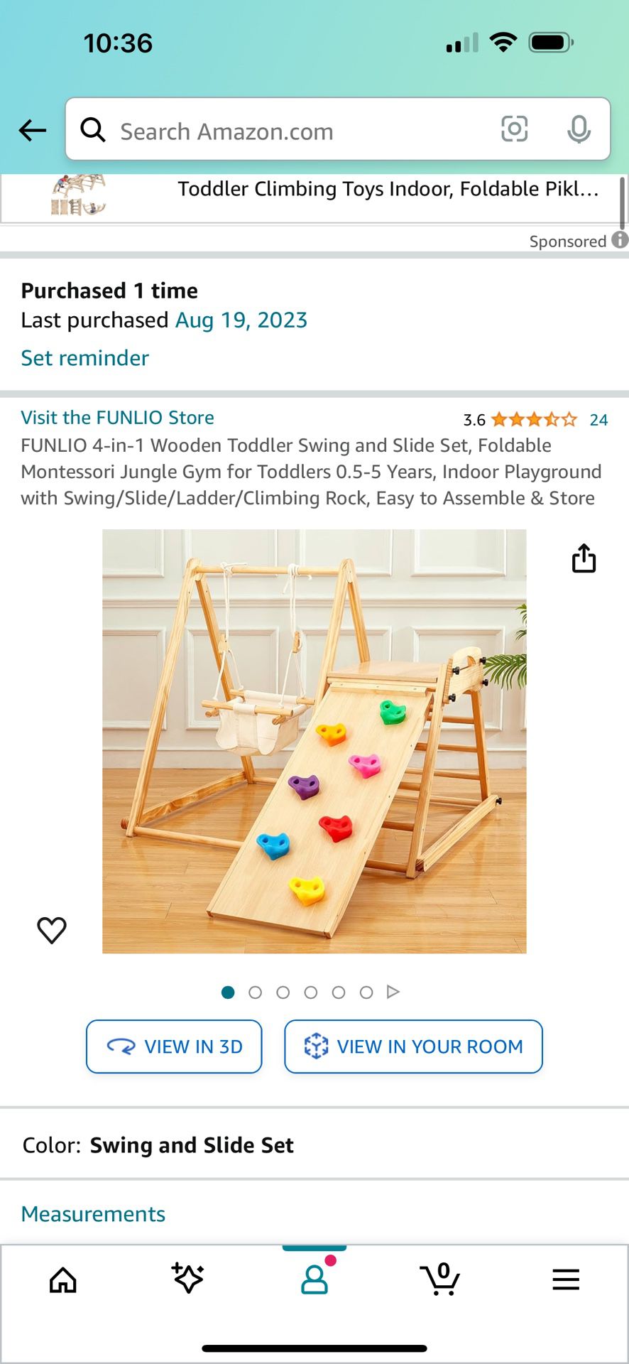 Widen Toddler Swing And Slide Set