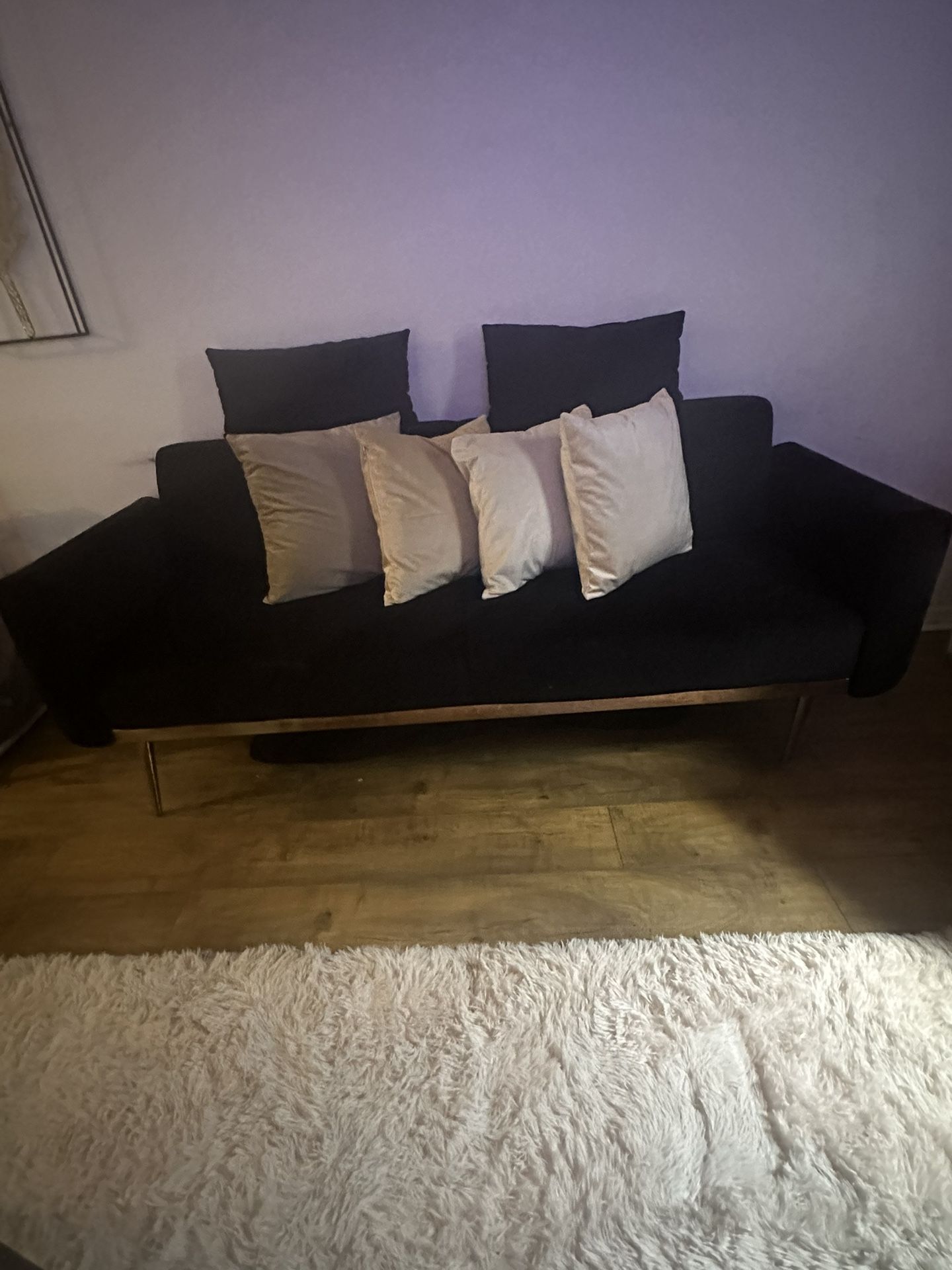 2 Velvet Flared Sleeper Sofas