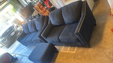 Couches three-piece(navy blue)