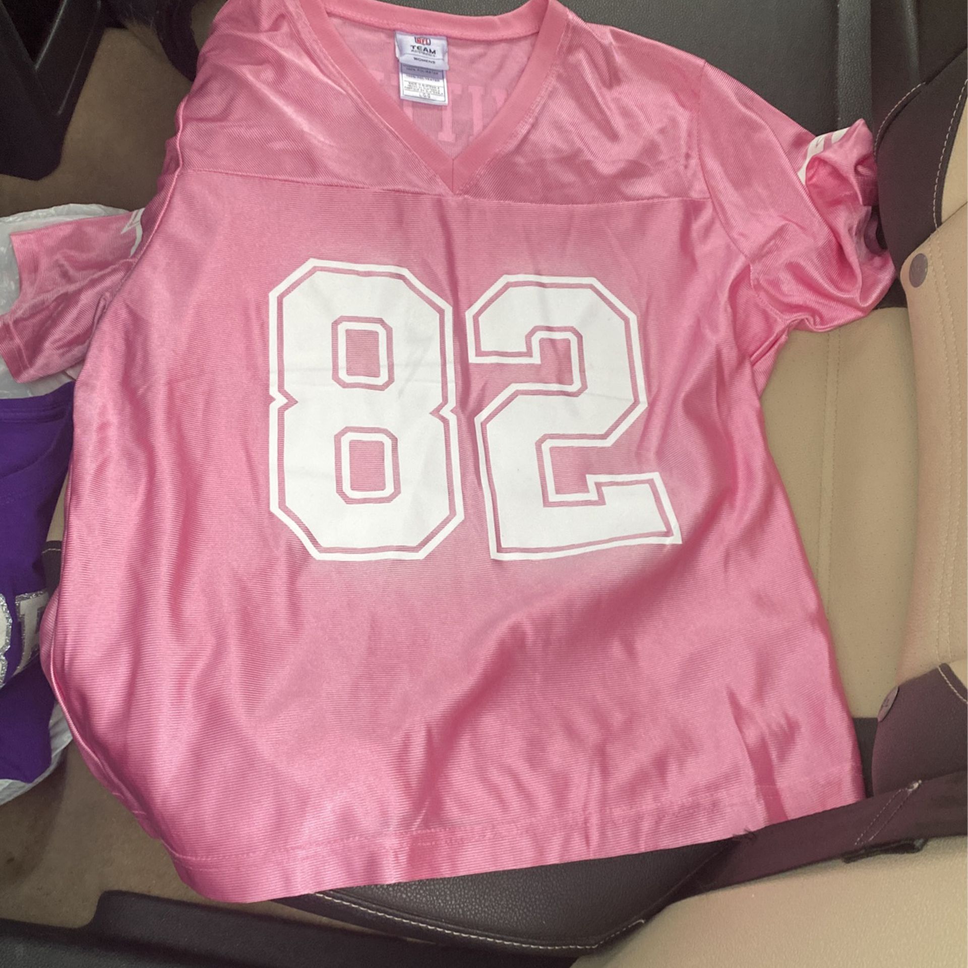 NFL Jersey Pink, #82, Women Size L