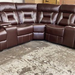 New Power Recliner Sectional Couch Only $50 Down Payment