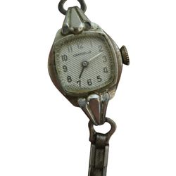 Caravelle vintage Ladies Silvertone  manual Wind Watch 1973