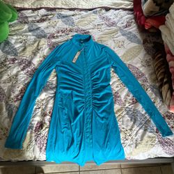 Skims long sleeve Rushed Dress 