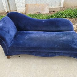 Royal Blue Chaise Lounge 