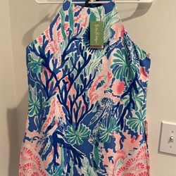 Lily Pulitzer Pearl Romper Jet Stream Size 6 New With Tags