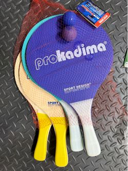 New-  ProKadima - paddle ball-outdoor yard game /extra balls