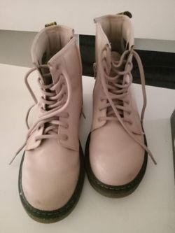 Dr. Martens Lace-Up Boots in Pink
