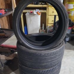 (3) Used Yokohama S Drive 245/35R20 95Y Tires