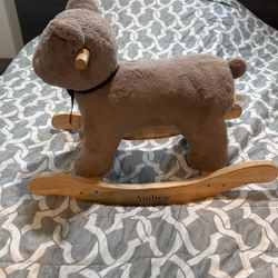 Pottery Barn Rocking Bear. 