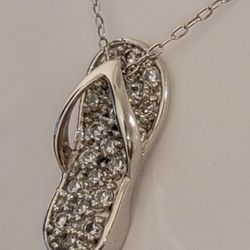 .925 Sterling Silver Charm Necklace