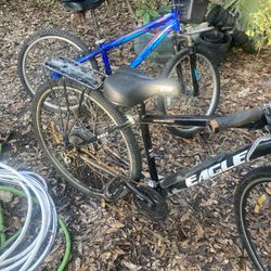 Two Bikes for sale.  One electric one regular mountain bike