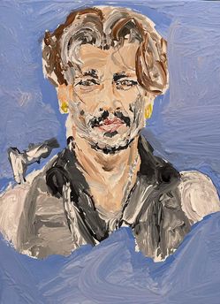 Painting Original Johnny Depp Art On Canvas 