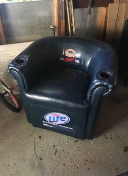 Chair with cup holders and cooler