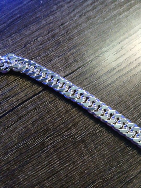 Cuban Link Silver Bracelet