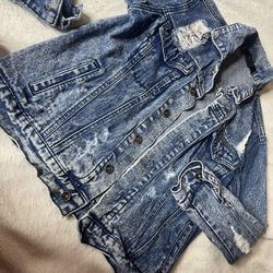 Distressed Denim Jacket 