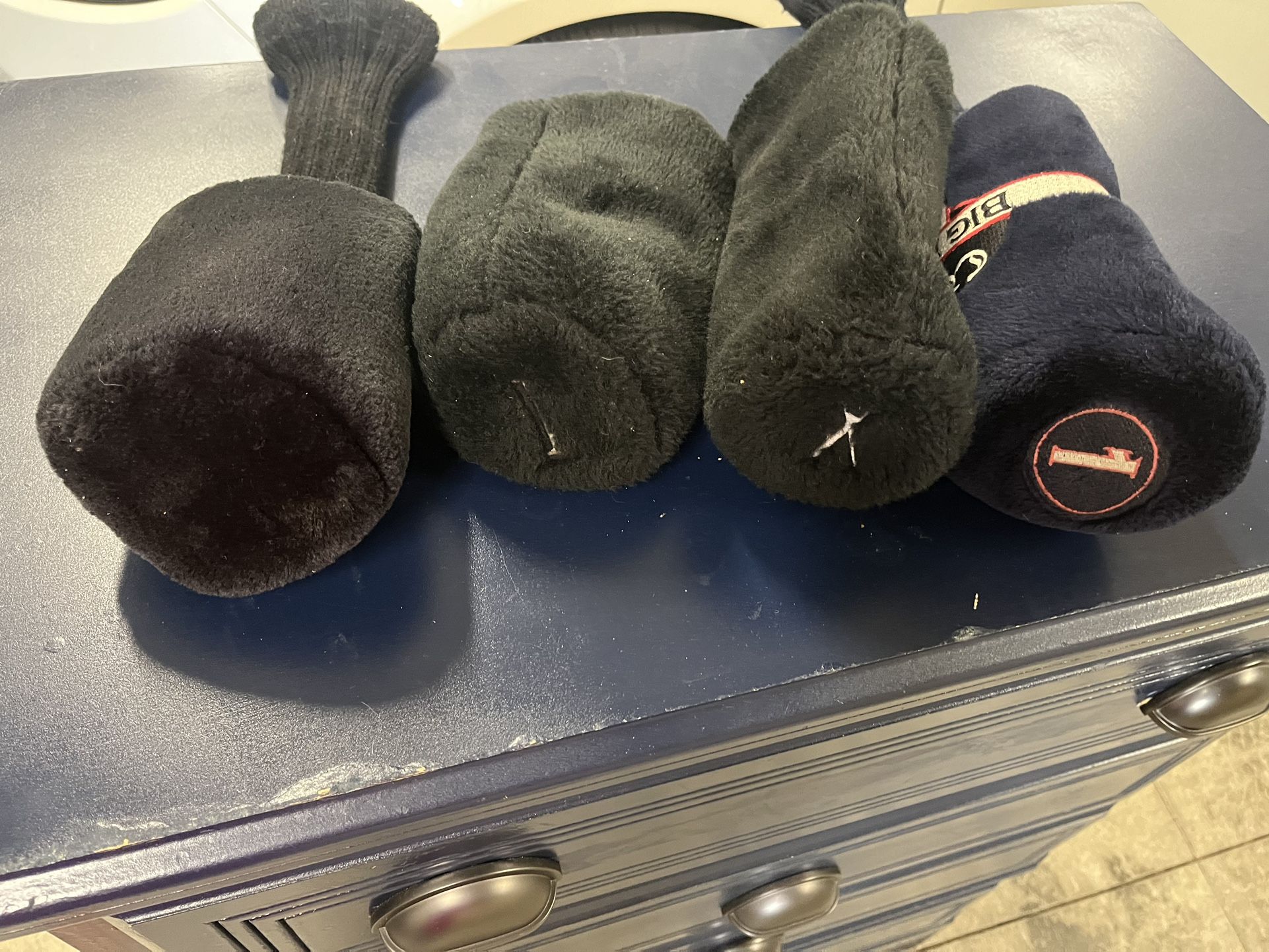 4 Plush Golf Head Covers