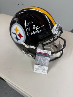 “JOEY PORTER JR. “ AUTOGRAPHED STEELERS HELMET
