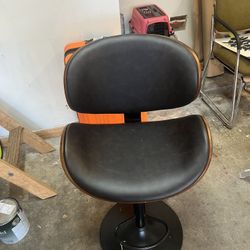 Stool  Adjustable Height Bar Stool with Contoured Back and Seat