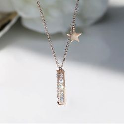 10k yellow gold plated necklace pendant fashion personality couple jewelry jewelry hot birthday gift 2019 new hot