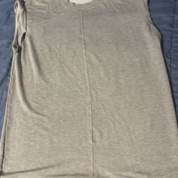 Calvin Klein Men's Gray Sleeveless Tank Top 1X Crew Neck Activewear