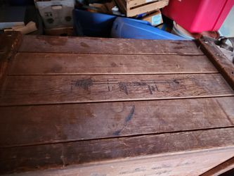 Old Storage Wooden Box Or  A Toy Box  Thumbnail