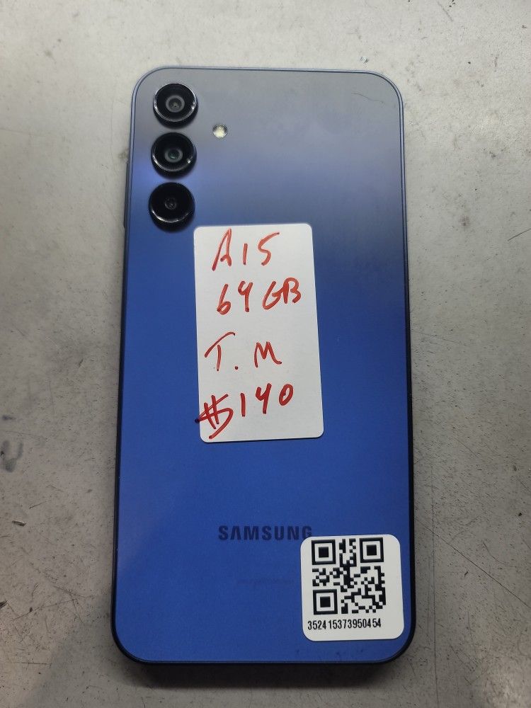 Samsung Galaxy A15 64GB, 5G tmobile, MetroPCS