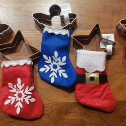 Angel & Star Cookie Cutters solo or in Small Stockings, mix & match