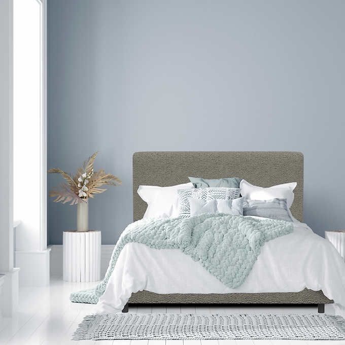 Costco Queen Upholstered bed W/mattress