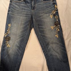 Y2k Embroidered Jeans 