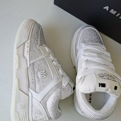 White rhinestone amiri MA-1