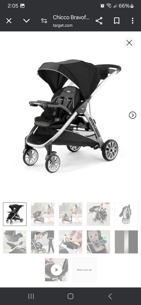 Chicco BravoFor2 Toddler/Baby Stroller