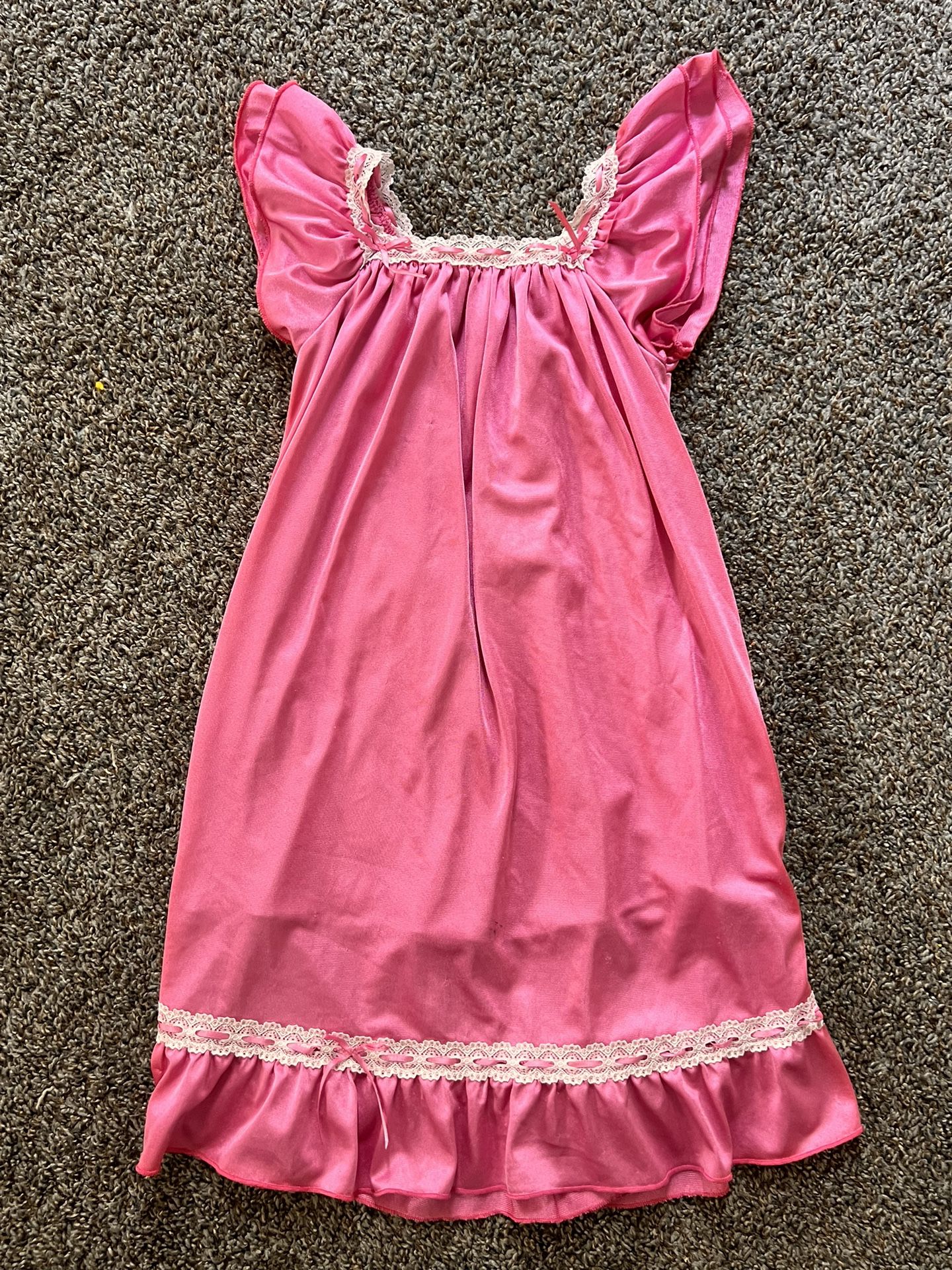 Silk Pink Nightgown 