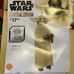 Baby Yoda Costume Toddler Size 2t