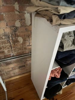 White Cube Storage Shelf Unit