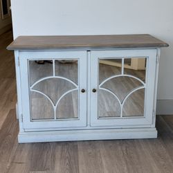 Charming Mirrored Accent Cabinet 