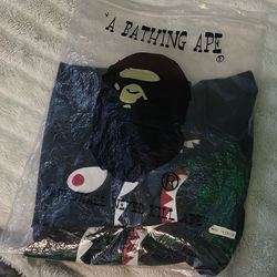 Bathing Ape Bape Color Blue And Black Camo T-shirt