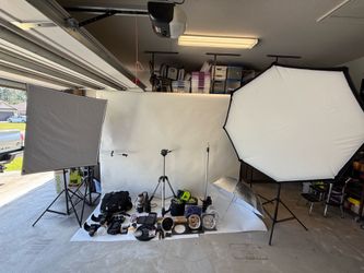 Professional Canon Camera & Studio Lighting Package
