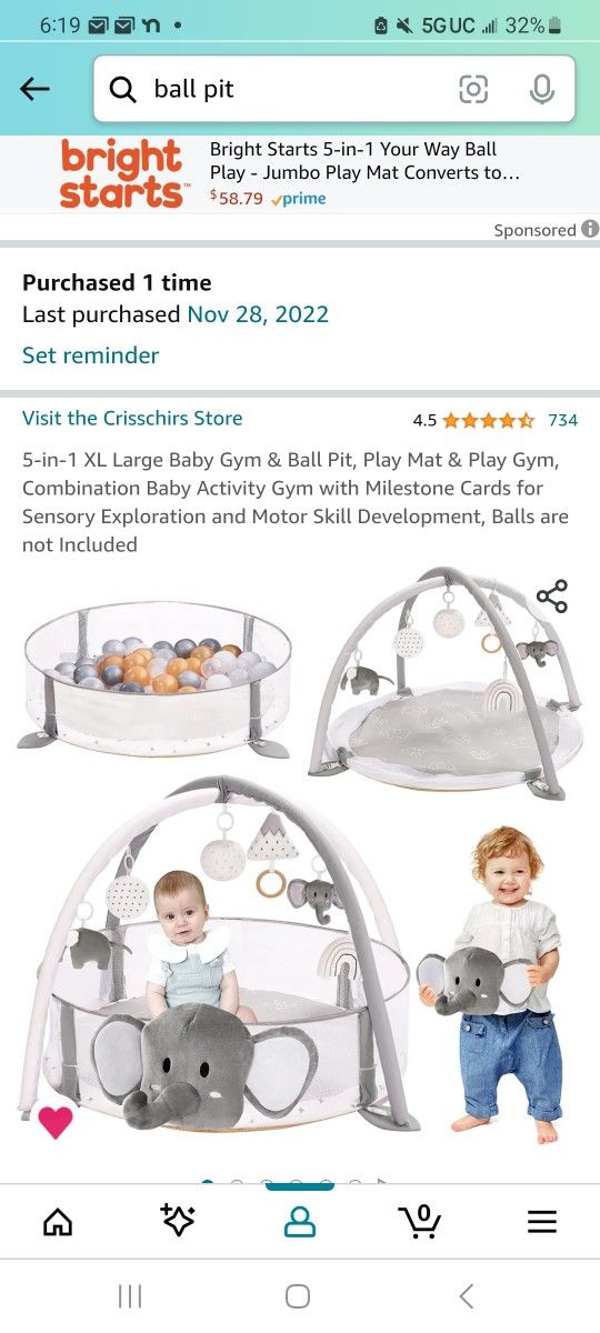5 In 1 Exlarge Baby Ball Pit And Gym