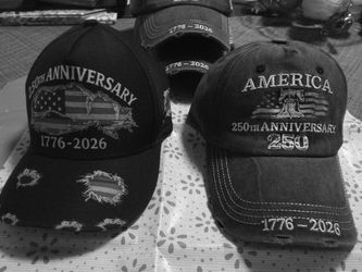 America's 250th Yr. Ball Cap. "God Bless America"