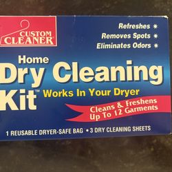 Custom Cleaner Home Dry Cleaning Kit – Works in Your Dryer