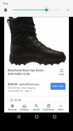 Blackhawk boots new steel toe size 8 .5