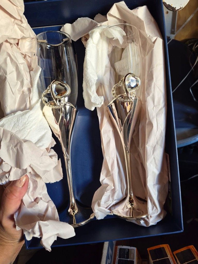 Couples Wedding Glass Set