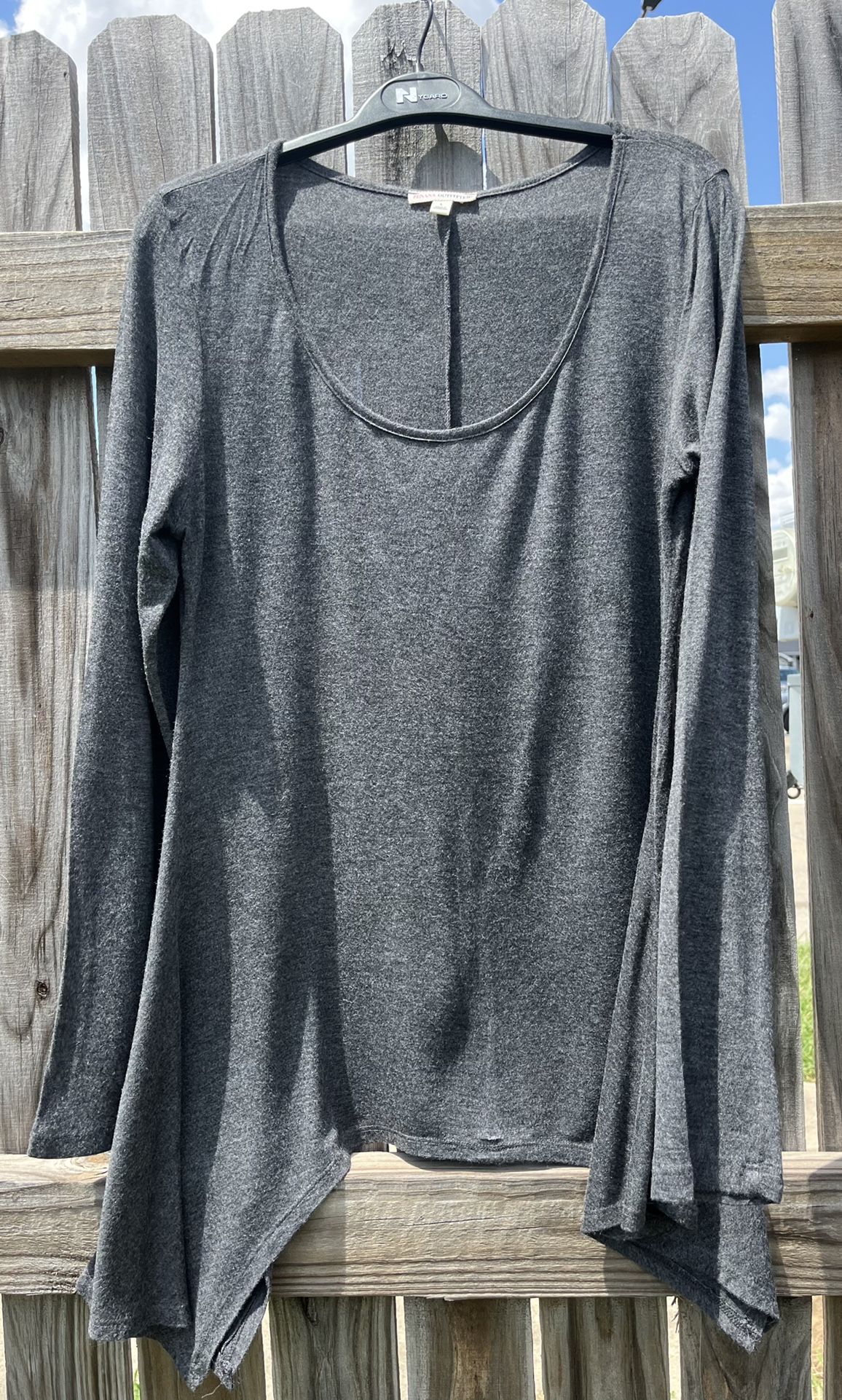 Zenana Outfitters Gray Tunic